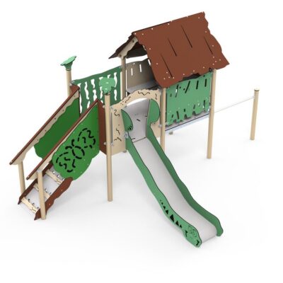Spielanlage Rios – inkl. Spielhaus, Rutsche & Treppe – LEDON Explore – EX112