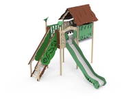 Spielplatz Mayan - mit integriertem Spielhaus und Rutsche - LEDON Explore - EX142 – Bild 2