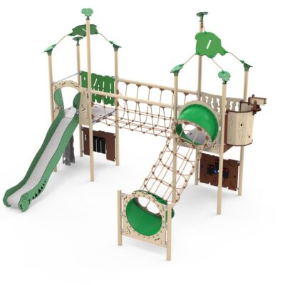 Zwei-Turm-Spielanlage Kepal - Diamanten- und Höhlenspielwände - LEDON Explore - EX235