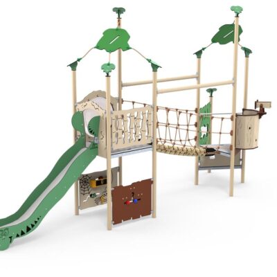 Zwei-Turm-Spielanlage Kila - Brücke und Rutsche - LEDON Explore - EX255