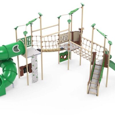 Spielanlage Zulu mit Spiralröhrenrutsche - LEDON Explore - EX375