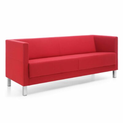 Sofa Victoria 2,5-Sitzer - Weißaluminium-Gestell