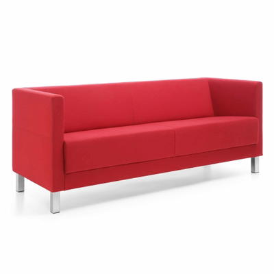 Sofa Victoria 2,5-Sitzer – Weißaluminium-Gestell