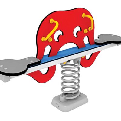 Federwippe Tintenfisch Rot für 2 Kinder - LEDON Originals