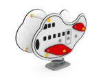 Federwippe Jumbo Flugzeug – LEDON Originals - 302293 3d