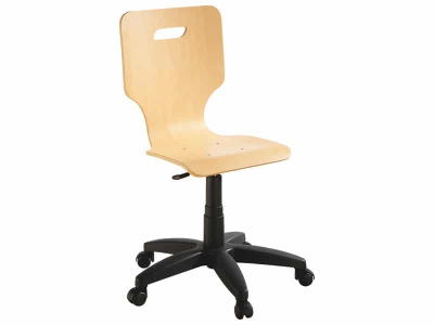 Schalenstuhl mit Rollen für Erwachsene