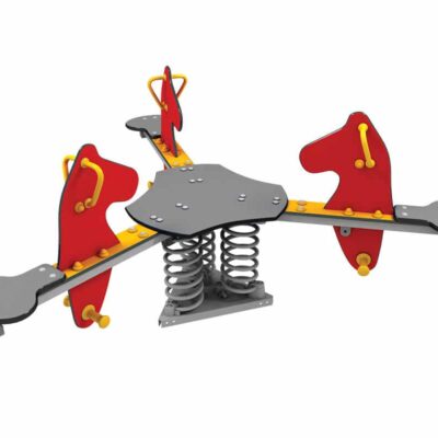 Federwippe Pferde Triangel für 3 Kinder - LEDON Originals