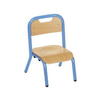 Kindergarten-Stuhl aus Metall mit abgerundeter Rückenlehne - 47743 c002 220111 1d 1000
