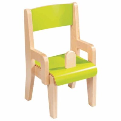 Kindergarten-Stuhl aus Holz mit Schrittstütze