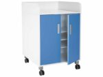 Wickelkommode Kazeo – Breite: 70 cm – 6 Regalböden und 2 Türen mit Rollrädern - 58398 P 58398 PD@P2@XL