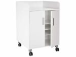 Wickelkommode Kazeo – Breite: 70 cm – 6 Regalböden und 2 Türen mit Rollrädern - 58398 S 58398 2D@2P2@XL