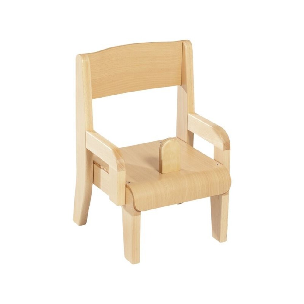 Kindergarten-Stuhl aus Holz mit Schrittstütze