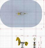 Federwippe Giraffe – LEDON Explore – EX011 - EX011 elevation
