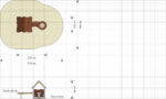 Spielhaus Lin mit Matschtisch – LEDON Explore – EX091 - EX091 elevation