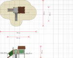 Spielanlage Rios – inkl. Spielhaus, Rutsche & Treppe – LEDON Explore – EX112 - EX112 elevation