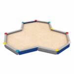 LEDON Stern-Sandkasten mit 12 Seiten – verschiedene Ausführungen - Ledon Originals Sandkasten 12 Seiten blaugrau