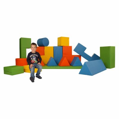 18-teiliger Bausteinsatz MAXI (flammhemmend)