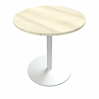 Beistelltisch - rund - Gestell Weißaluminium