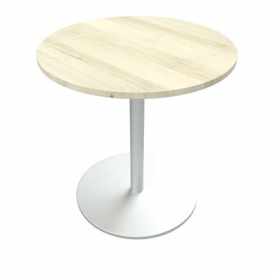 Beistelltisch – rund – Gestell Chrom