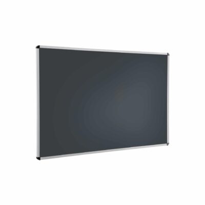 Wandtafel schwarz mit Aluprofilrahmen ohne Ablage