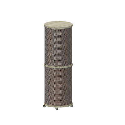 Litfaßsäule rund Lochblech im XXL-Format