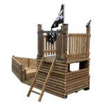 Piratenschiff aus Kiefernholz - piratenschiff1