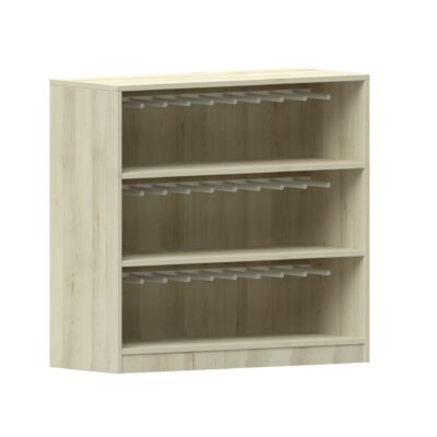 Stiefelregal mit Sockel für 15 Paar Stiefel