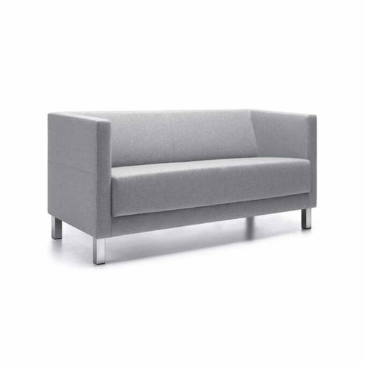 sofa2sitzer Sofa Victoria 2-Sitzer – Weißaluminium-Gestell - sofa2sitzer
