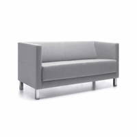 Sofa Victoria 2-Sitzer - Weißaluminium-Gestell