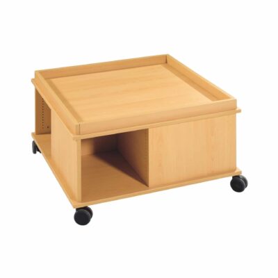 Spieltisch mit Begrenzungen ohne Tür