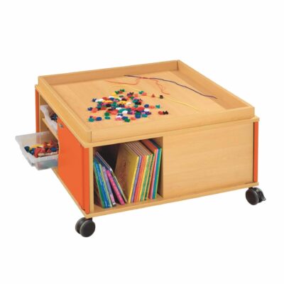 Spieltisch mit Begrenzungen und 4 Türen