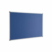 Wandtafel blau mit Aluprofilrahmen ohne Ablage