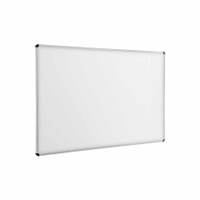 Wandtafel weiß mit Aluprofilrahmen ohne Ablage
