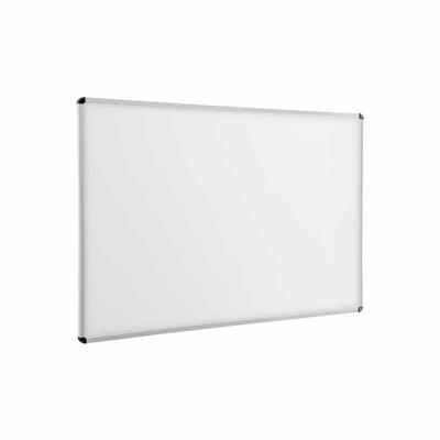 Wandtafel weiß mit Aluprofilrahmen ohne Ablage