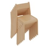 Holztisch oval mit Massivholzgestell - tim stuhl6x