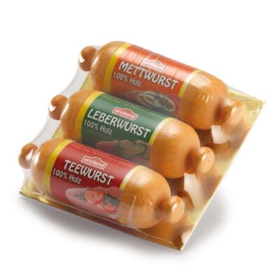 Kaufladenartikel - Würstchen zum Streichen (3x3 Stück)