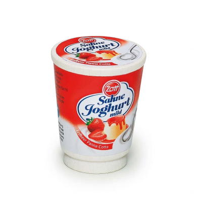 Kaufladenartikel – Sahnejoghurt von Zott (3 Stück)