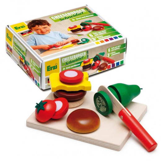 28203 Kaufladenartikel – Schneidset Cheeseburger - 28203