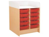 Wickelkommode Kazeo - Breite: 70 cm - 10 Behälter mit Stopperschienen – Bild 3