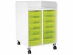 Wickelkommode Kazeo – Breite: 70 cm – 12 Behälter mit Stopperschienen und Rollen - 58288 s 58288 1d@4p2@xl
