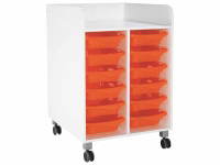 Wickelkommode Kazeo - Breite: 70 cm - 12 Behälter mit Stopperschienen und Rollen – Bild 5
