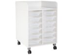 Wickelkommode Kazeo – Breite: 70 cm – 12 Behälter mit Stopperschienen und Rollen - 58288 s 58288 4d@3p2@xl