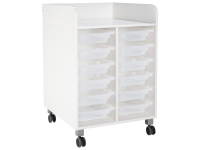 Wickelkommode Kazeo - Breite: 70 cm - 12 Behälter mit Stopperschienen und Rollen – Bild 3
