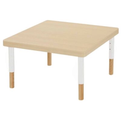 Verstellbarer Tisch quadratisch - mit dicker Platte