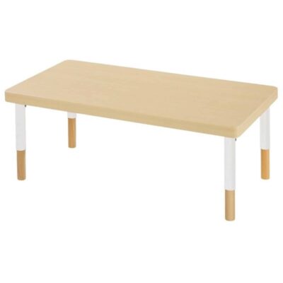 Verstellbarer Tisch rechteckig - mit dicker Platte