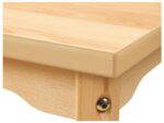 Tisch rechteckig 160×80 cm – mit geräuscharmer Platte mit Beinen aus Holz - gp97931 s plateau inso@6p2@xl