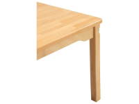 Tisch rechteckig 120x60 cm - aus 100% massiver Buche - Beine aus Holz – Bild 6