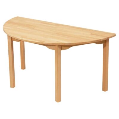 Tisch halbrund - aus 100% massiver Buche - Beine aus Holz