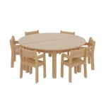 Tischhöhe: 41 cm, Sitzhöhe: 21 cm