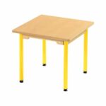 Tisch quadratisch 60×60 cm – mit beschichteter Tischplatte mit Beinen aus Metall - tisch quadratisch 60×60